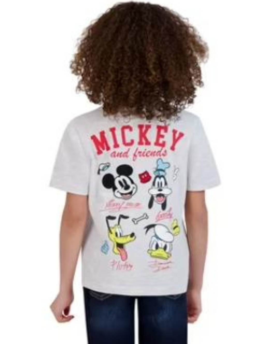 Disney MICKEY and Friends Stitched Front and Back Adult  Pocket T Shirt-A01